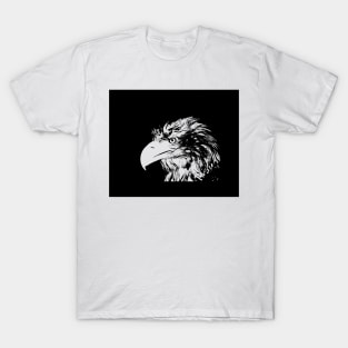 Eagle Black And White T-Shirt